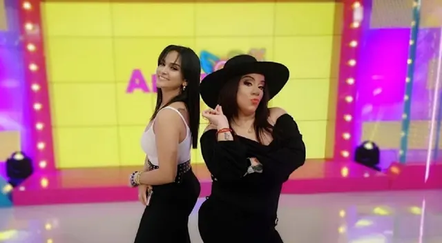 La Yaha y Daniela Darcourt improvisaron al ritmo del rap en Amor y fuego.