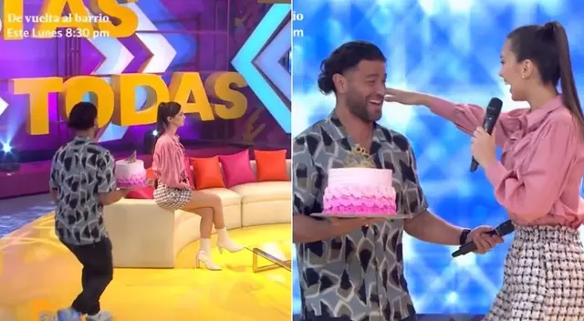 Natalie vertiz recibió una sorpresa por parte de su esposo Yaco Eskenazi durante el programa de Estás en todas y recordaron muchas anécdotas de cumpleaños pasados.