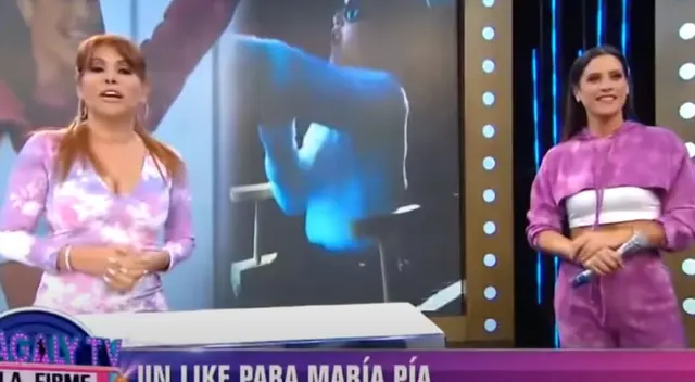 Magaly Medina contó que el esposo de María Pía Copello lleva años siguiendo su carrera periodística y la influencer lo confirmó.