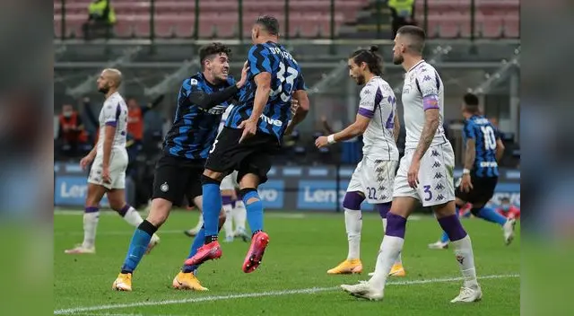 La locura en el Inter por la victoria alcanzada ante Fiorentina.