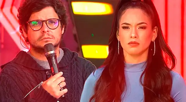 Gian Piero Díaz le da consejo a Jazmín Pinedo. Gian Piero Díaz le da consejo a Jazmín Pinedo.