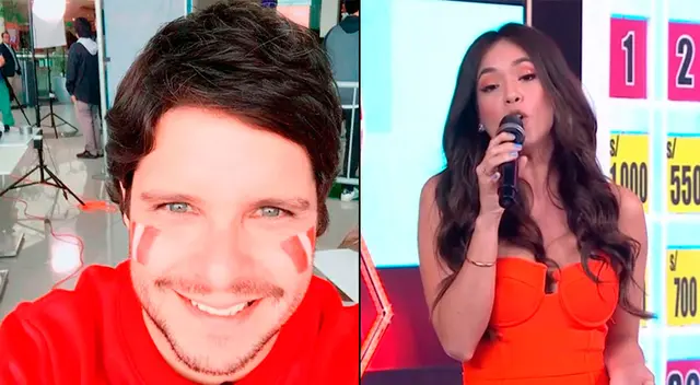 Gian Piero Díaz le da consejo a Jazmín Pinedo. Gian Piero Díaz le da consejo a Jazmín Pinedo.