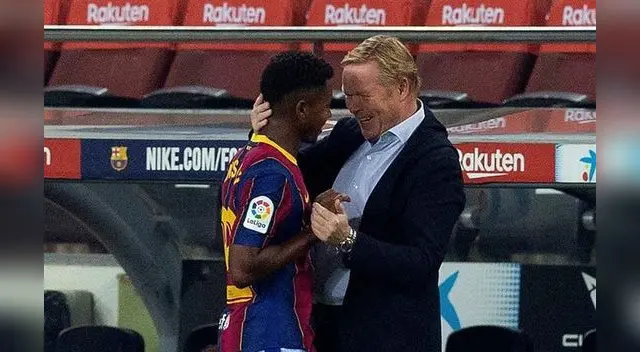 Koeman quedó conforme con el desempeño de Ansu Fati Koeman quedó conforme con el desempeño de Ansu Fati