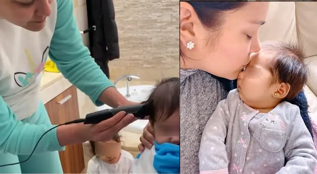 Karen Schwarz tomó la difícil decisión de raparle el cabello a su hija Cayetana. Karen Schwarz tomó la difícil decisión de raparle el cabello a su hija Cayetana.