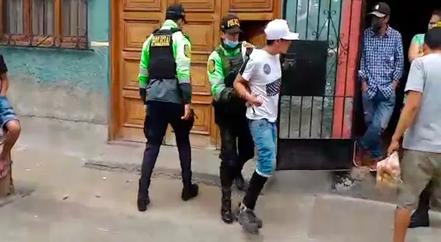 Detienen a sujeto por robo en Surco.