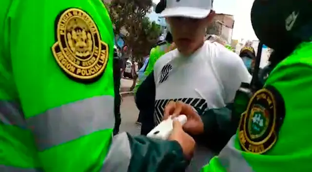 Detienen a sujeto por robo en Surco.