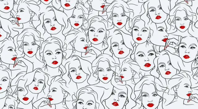 Reto viral: encuentra a la mujer sin pestañas.