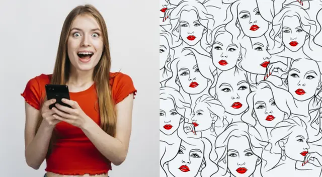 Reto viral: encuentra a la mujer sin pestañas.