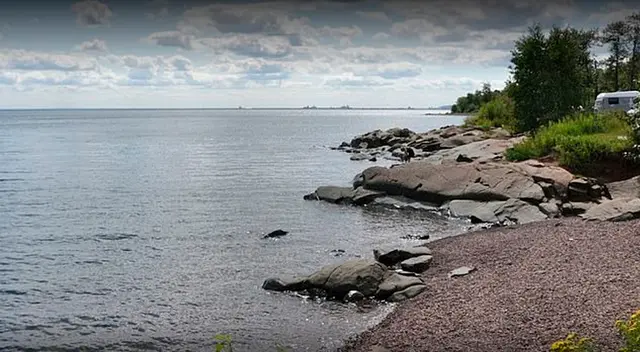 Brighton Beach a lo largo del lago Superior, donde se encontraron rastros de muestras de coronavirus. Brighton Beach a lo largo del lago Superior, donde se encontraron rastros de muestras de coronavirus.