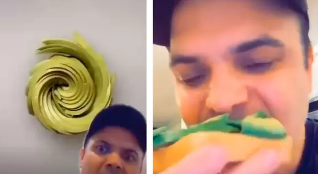 Hombre intenta seguir una receta de TikTok y el resultado divierte a todos