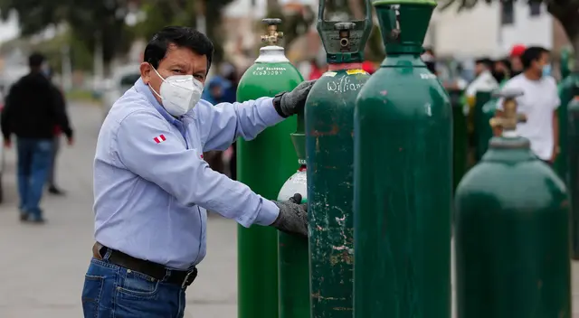 Ángel del oxígeno celebró que demanda de cilindros bajó. Ángel del oxígeno celebró que demanda de cilindros bajó.