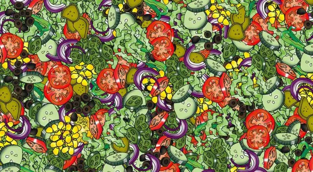 Reto viral: encuentra al emperador romano escondido en la ensalada César.