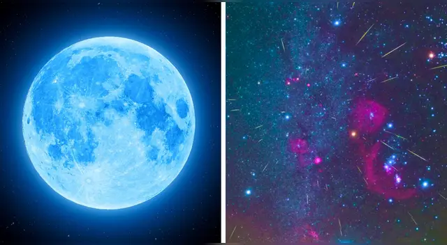 La luna azul y lluvia de meteoros son los eventos más destacados de este mes.