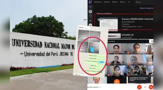 Examen de Admisión de San Marcos fue transmitido y filtrado en vivo por redes sociales Examen de Admisión de San Marcos fue transmitido y filtrado en vivo por redes sociales