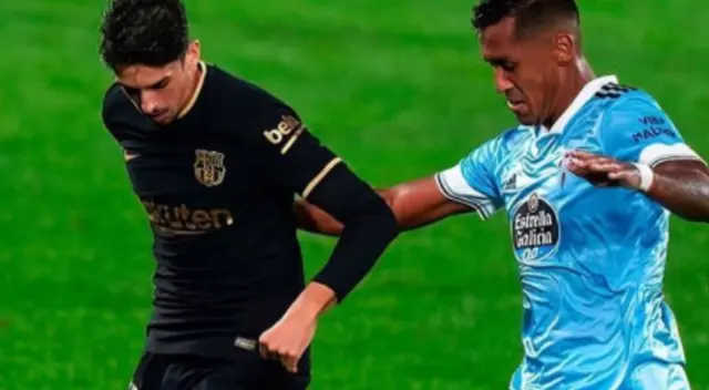 Un video captó el preciso momento en que las cámaras le robaron protagonismo a Renato Tapia por dos publicidades de marcas peruanas en el estadio Balaídos.