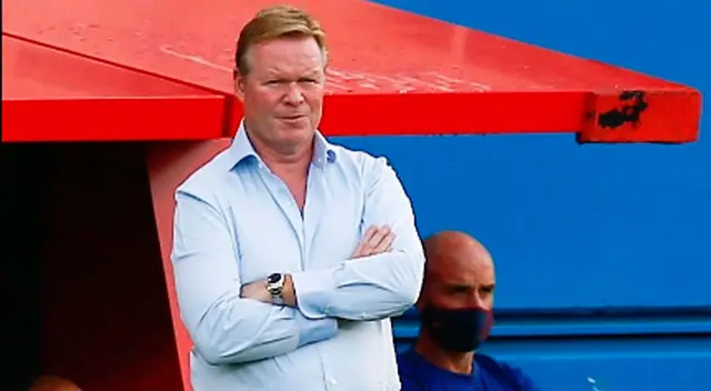 Ronald Koeman, contento por tener a Messi.