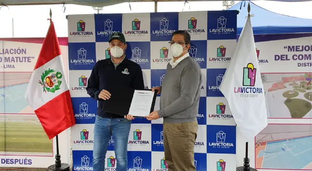 George Forsyht (alcalde de La Victoria) y Gustavo Medina (presidente del Instituto Peruano del Deporte) George Forsyht (alcalde de La Victoria) y Gustavo Medina (presidente del Instituto Peruano del Deporte)