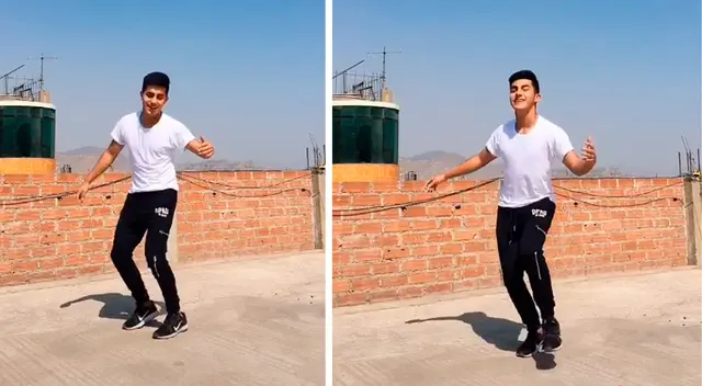 El joven bailó a ritmo de la canción “Cajamarquina” de String Karm.