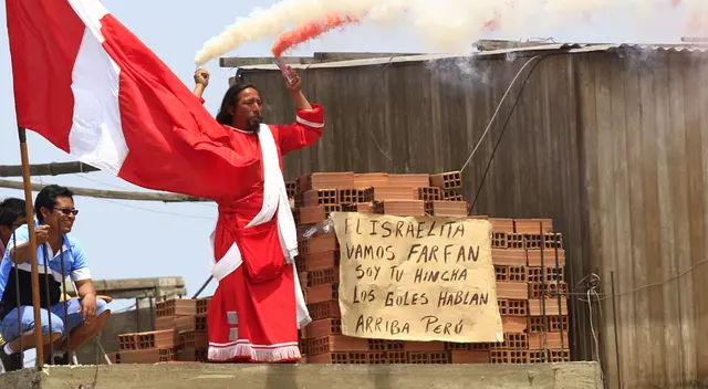 Hincha israelita reapareció para alentar a la selección peruana | Foto: Félix Contreras/GLR Hincha israelita reapareció para alentar a la selección peruana | Foto: Félix Contreras/GLR
