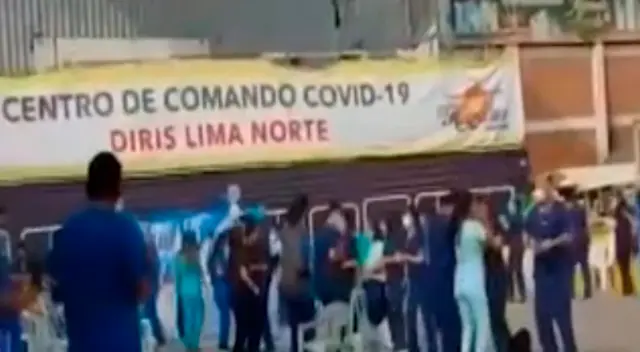 Personal de salud festeja su día en local de Los Olivos.