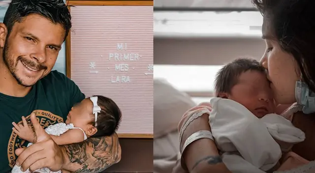 Korina Rivadeneira y Mario Hart festejan mes de nacida de Larita. Korina Rivadeneira y Mario Hart festejan mes de nacida de Larita.