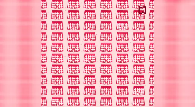 Encuentra los tres calzoncillos que tienen corazones Encuentra los tres calzoncillos que tienen corazones