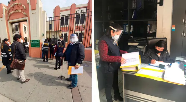 La diligencia estuvo a cargo por el fiscal provincial Néstor Rivera Navarro como parte de la investigación preliminar a la PNP a partir de un informe periodístico hace varias semanas.