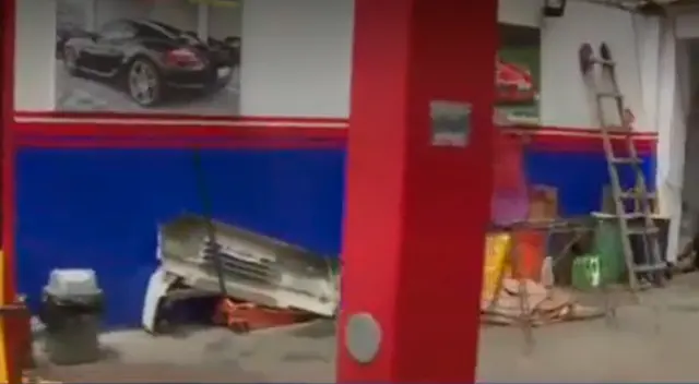 Robo en centro de lavado.