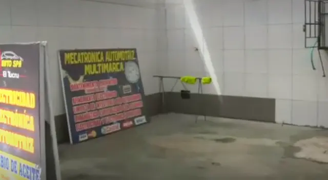 Robo en centro de lavado.