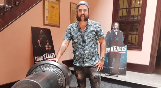 Joven José Luis Escudero Pesantes preserva la imagen de Miguel Grau Joven José Luis Escudero Pesantes preserva la imagen de Miguel Grau