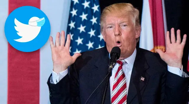 Twitter colocó un descargo de responsabilidad sobre el tweet de Donald Trump. Twitter colocó un descargo de responsabilidad sobre el tweet de Donald Trump.