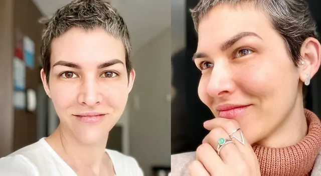 Anahí de Cárdenas feliz porque superó el cáncer de mama.