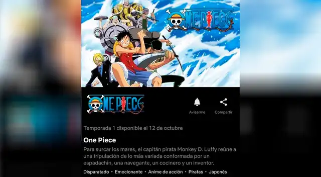 One Piece se estrenó hoy en Netflix One Piece se estrenó hoy en Netflix