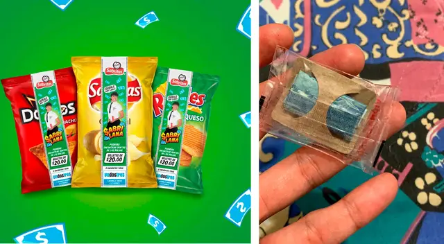 Empresa mexicana está regalando billetes 20 pesos dentro de sus snacks
