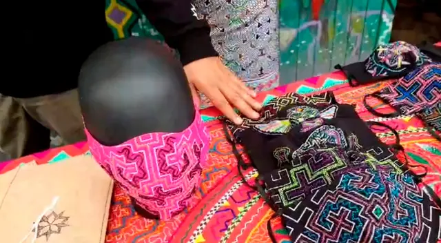 Mascarillas participan en concurso de moda en Madrid. Mascarillas participan en concurso de moda en Madrid.