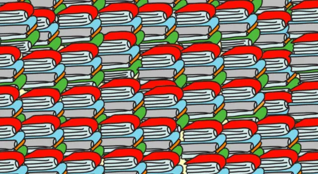 Reto viral: encuentra el lápiz escondido. Reto viral: encuentra el lápiz escondido.