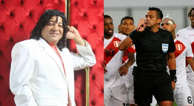 Carlos Vílchez molesto por arbitraje en el Perú vs. Brasil.