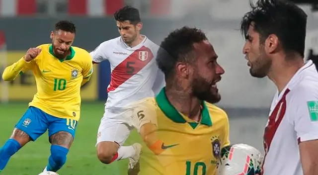 Neymar y Zambrano tuvieron un duelo aparte.