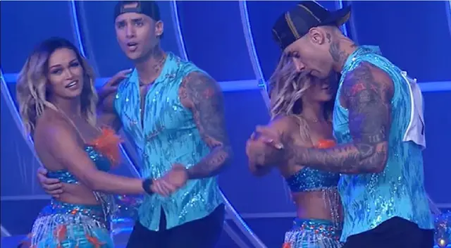 Angie Arizaga y Jota Benz protagonizan tierno momento en Esto es guerra.