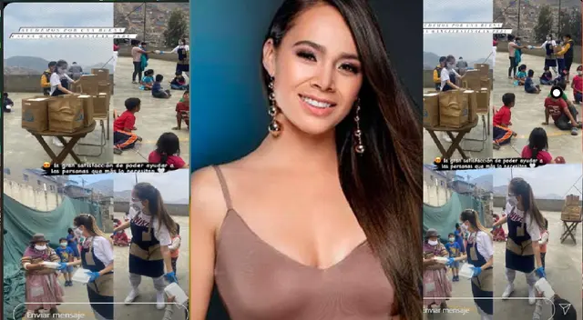 Jossmery Toledo brinda ayuda social en el Rímac.