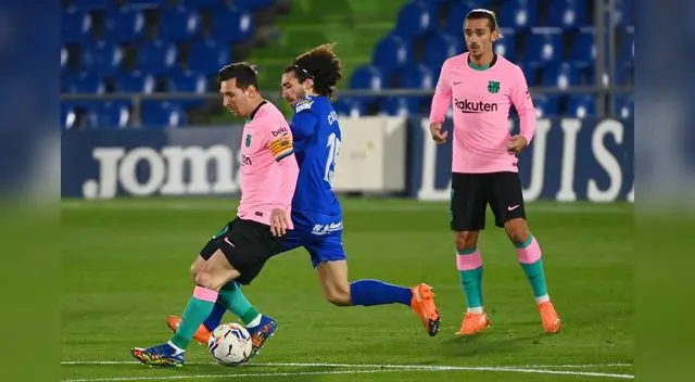 Lionel Messi fue bien controlado y no pudo salvar al Barcelona de una derrota.