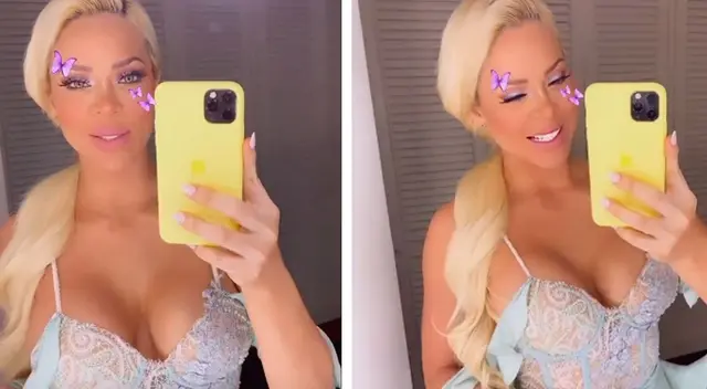 Sheyla Rojas se alista para animar su primer concierto.