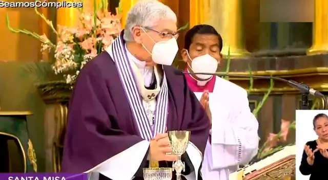 El arzobispo de Lima y primado del Perú, monseñor Carlos Castillo viene realizando la misa virtual del Señor de los Milagros. El arzobispo de Lima y primado del Perú, monseñor Carlos Castillo viene realizando la misa virtual del Señor de los Milagros.