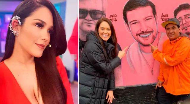 Karen Schwarz recuerda el videoclip de Ezio Oliva en las caras de Atahualpa. Karen Schwarz recuerda el videoclip de Ezio Oliva en las caras de Atahualpa.