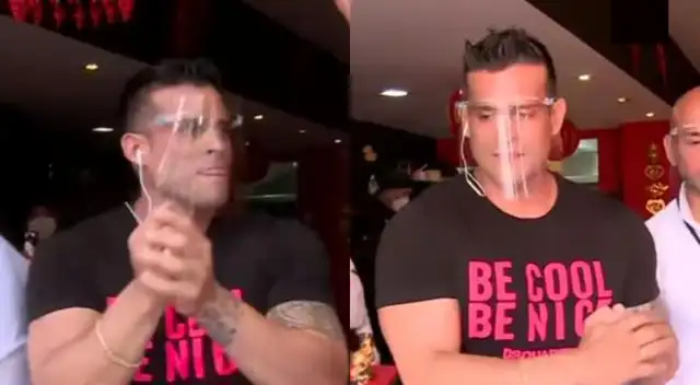 Christian Domínguez viene entregando pedidos de chifa en moto desde el inicio de la pandemia, e hizo una reflexión sobre su carrera.