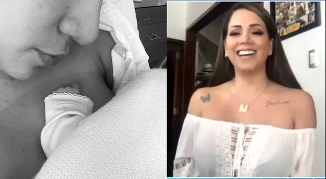 Melissa Klug chocha con su nieta Xianna.