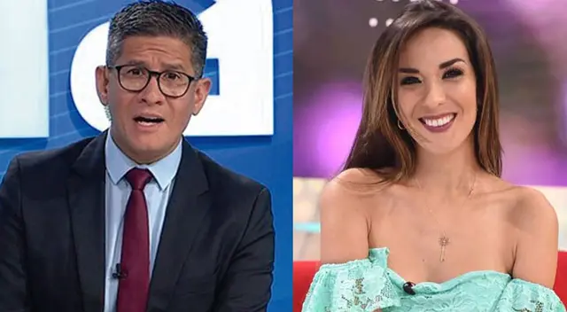 Erick Osores le juega broma a Silvia Cornejo. Erick Osores le juega broma a Silvia Cornejo.