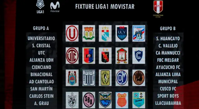 Liga 1: repasa el fixture completo de la Fase 2.