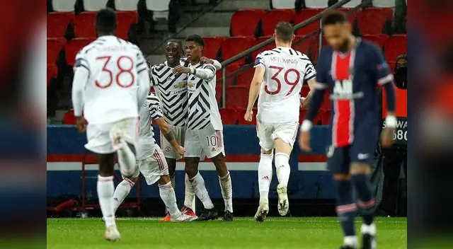 Festejo en el Manchester y desazon en el PSG.