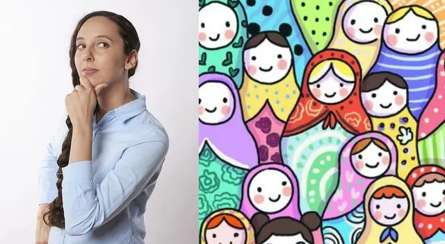 Reto viral: encuentra a las muñecas japonesas. Reto viral: encuentra a las muñecas japonesas.